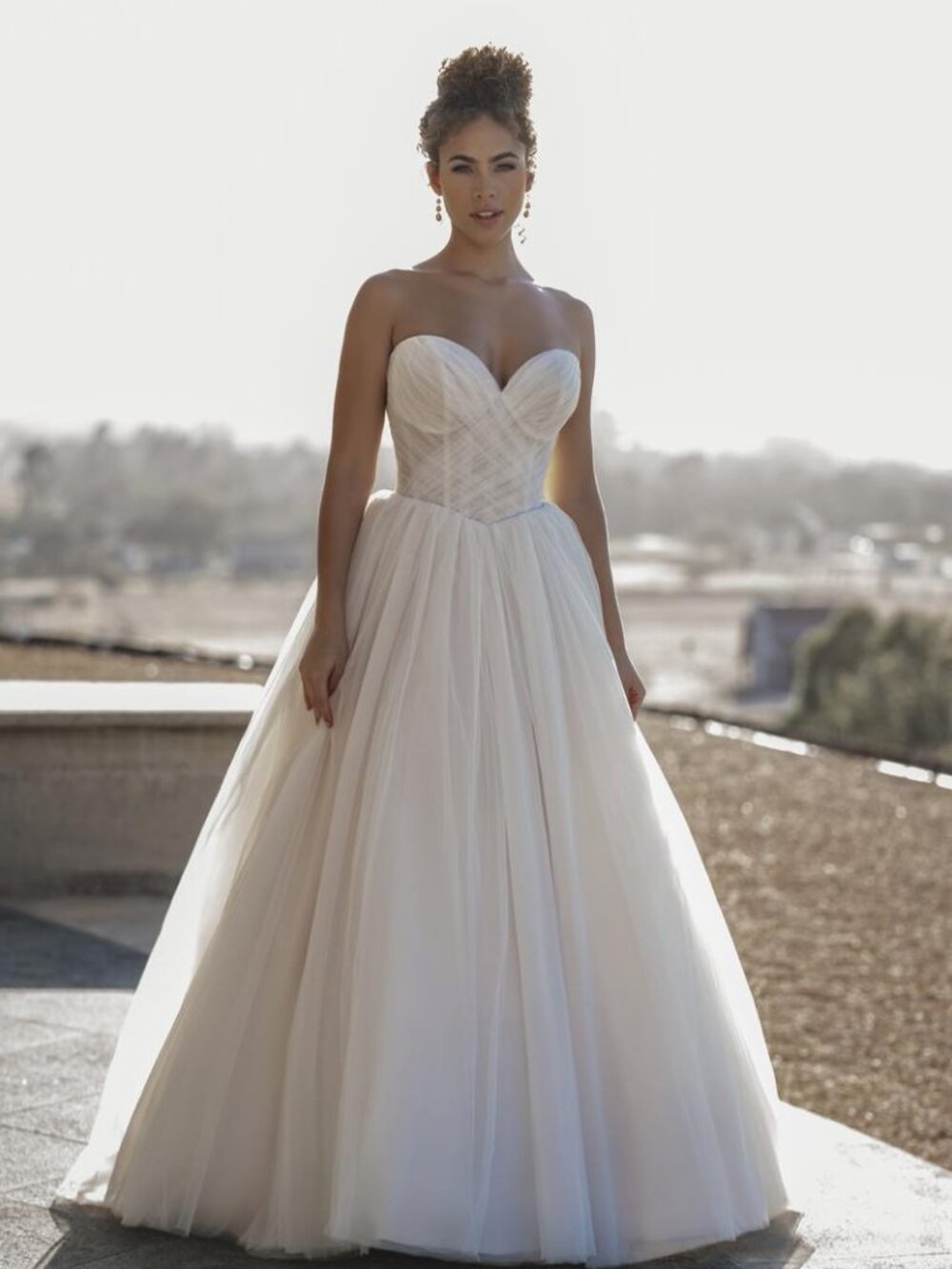 Allure A1100 Wedding Dress Ball Gown Tulle Size 8 Fits 4-6 - FREE Shipping